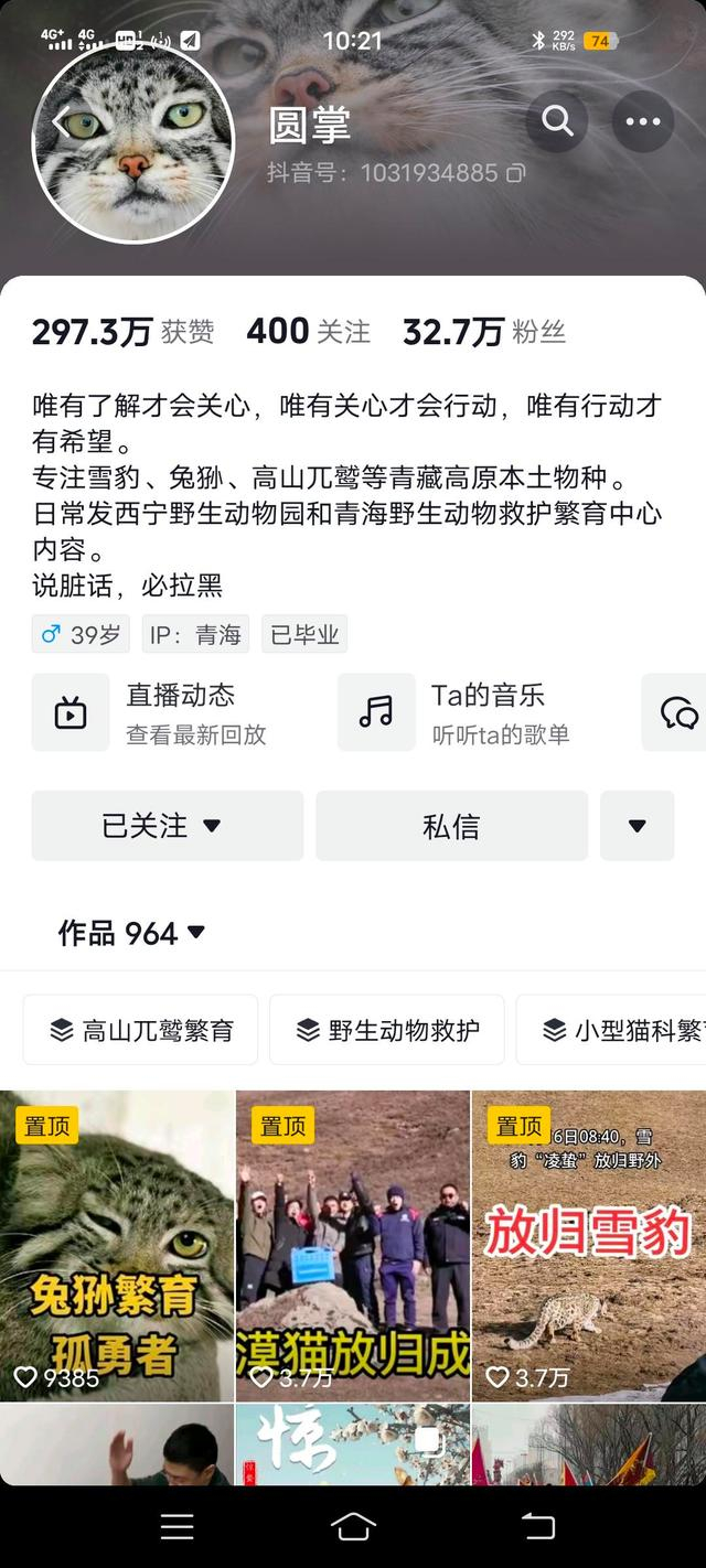 ▲齐新章抖音账号 网络截图