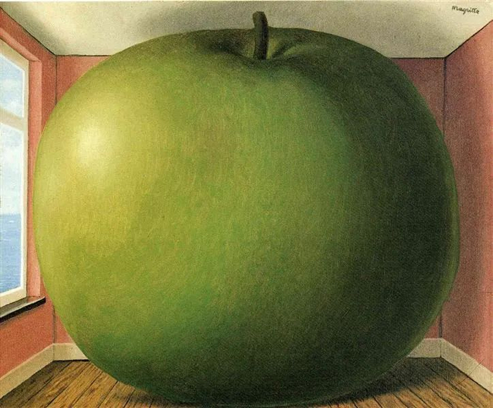 △René Magritte, The Listening Room, 1952
