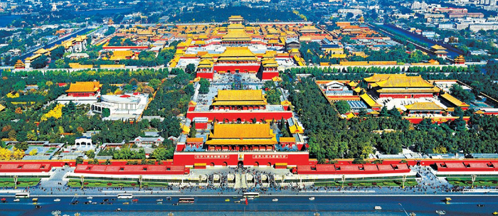 北京故宫航拍图 马文晓摄