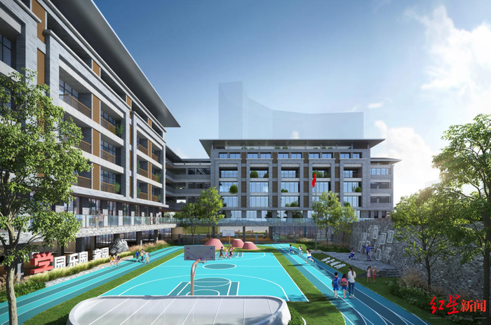 ▲龙王庙正街小学新校区效果图