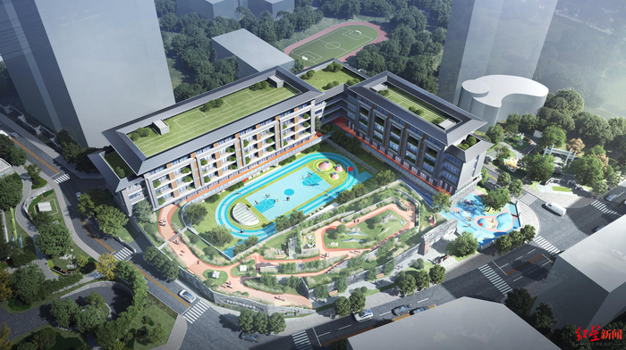 ▲龙王庙正街小学新校区效果图