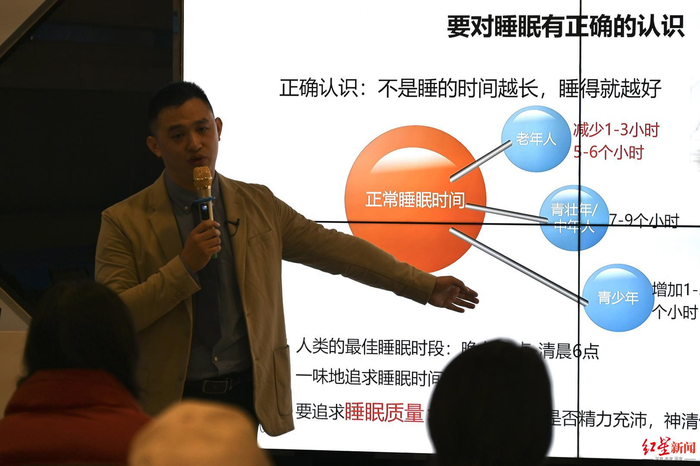 ▲成都四医院医生于跃解读睡眠问题