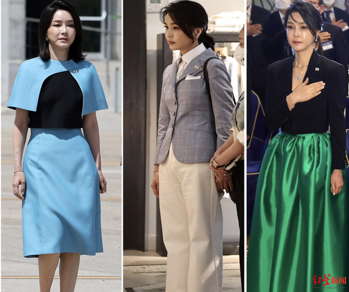 ▲金建希被韩国媒体称为“时尚的第一夫人”