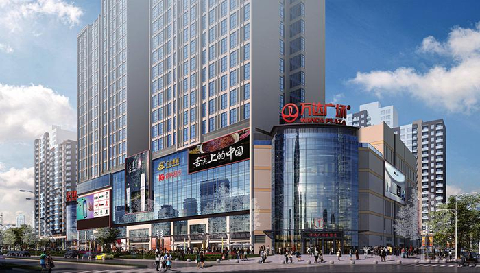     南宁大学东路万达项目外立面效果图    （受访者供图）