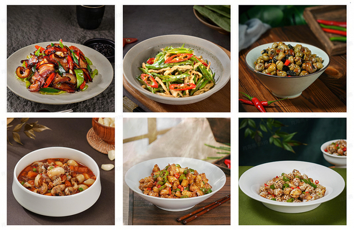 由AI炒菜机器人炒制的菜品