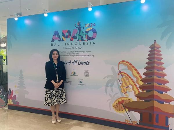 2024年2月，陈晓蓓主任出席亚洲最有影响力的眼科盛会——第39届亚太眼科学会（APAO 2024）年会
