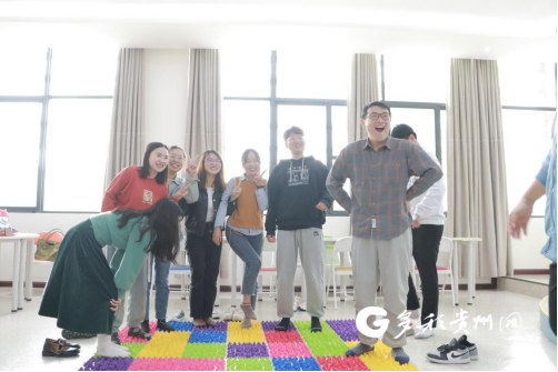 贵州师范大学心理学院开展新生专题团体心理辅导活动。受访者供图