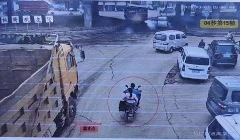 ▲事故现场的视频分析截图