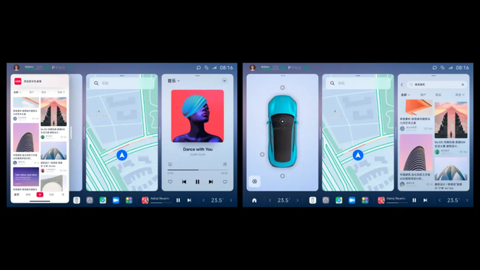 △将手机上的小红书一键PIN应用到中控屏