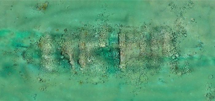 南海西北陆坡一号沉船遗址正射影像图。新华社发（全国十大考古新发现活动办公室供图）