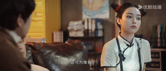 AI数字人厘里在优酷平台剧集《异人之下》里饰演“二壮”。图/优酷《异人之下》截图