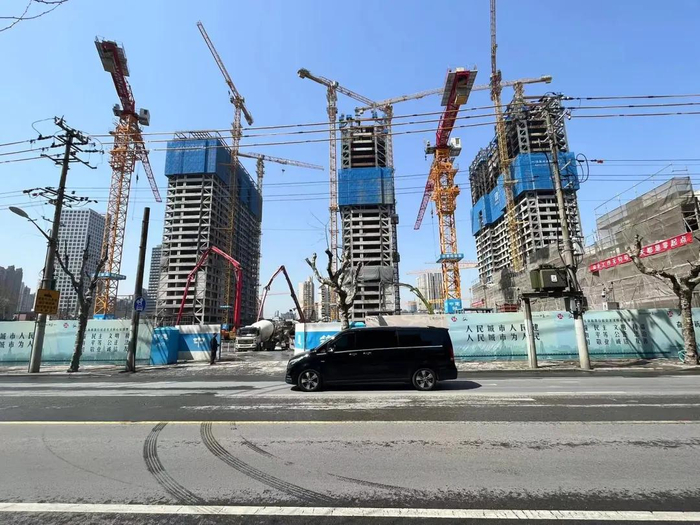 上海中海·顺昌玖里建设现场&nbsp;每经记者 刘颂辉 摄