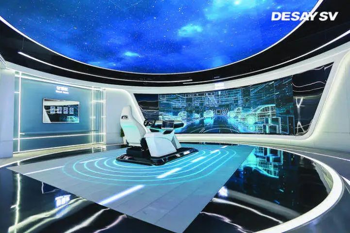 德赛西威的智慧出行体验馆。