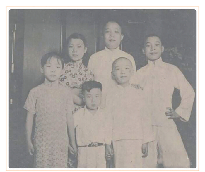     厉氏兄妹六人合影