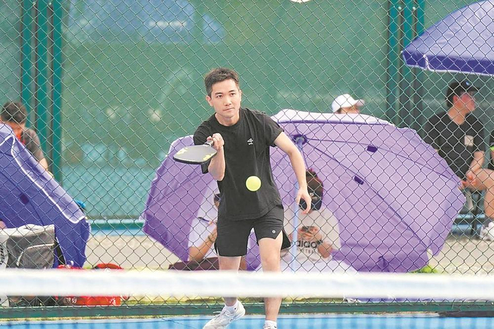 ▲匹克球比赛现场