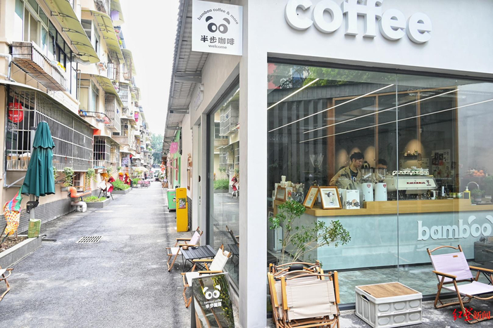 ▲入驻院落的店铺