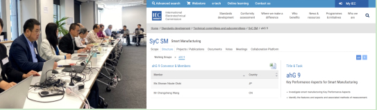 国际标准工作组会议及系统截图