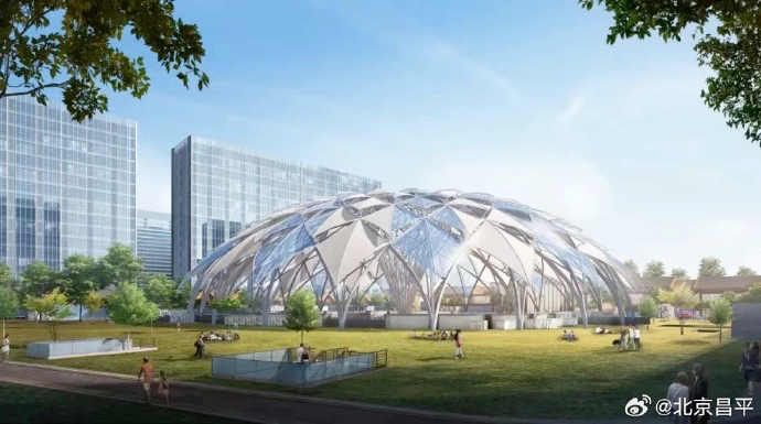 北京超极合生汇效果图。（图片来源：《北京昌平》）