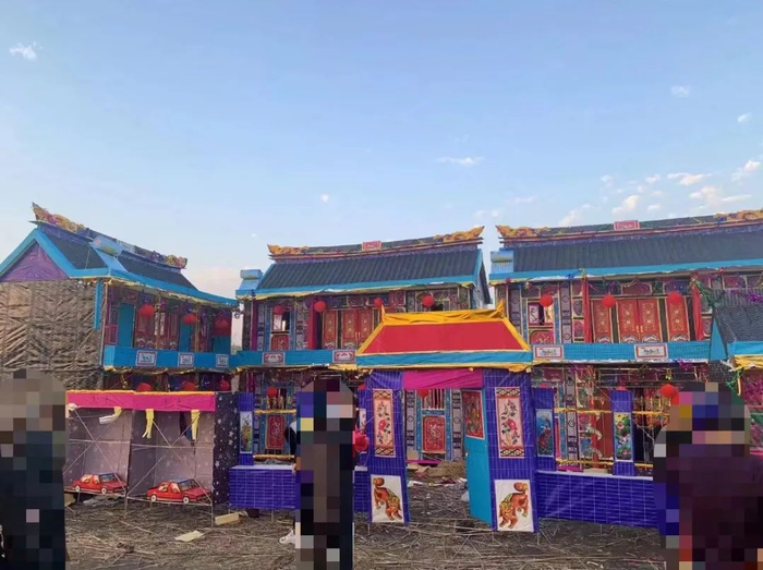 月如爷爷为已故亲人扎的“库”&nbsp;受访者供图