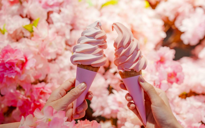 樱花季冰淇淋。