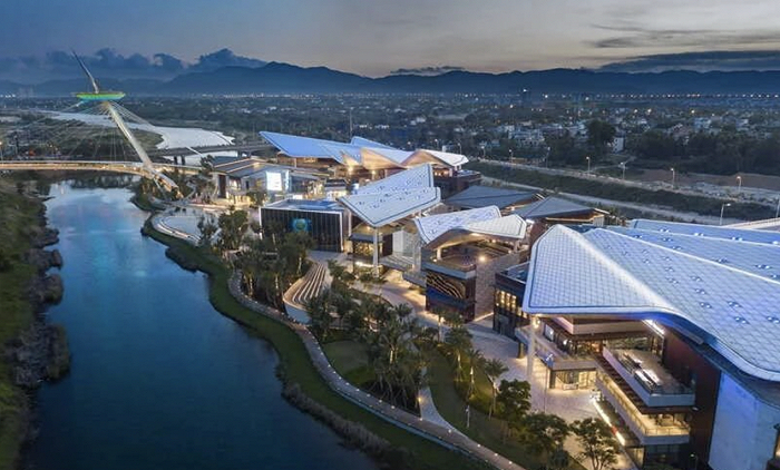 三亚云戒岛有税零售项目全景。（图片来源：三亚文旅局公号《三亚旅文》）