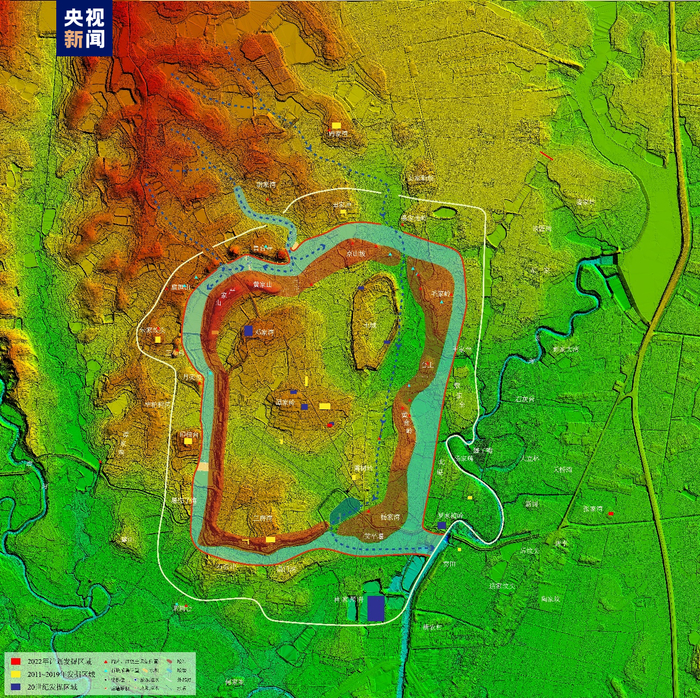 △石家河古城布局图