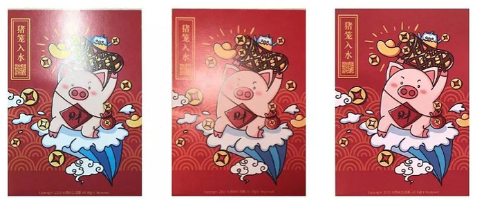 显色指数Ra83.3的台灯下 vs 显色指数Ra99的台灯下 vs 阳光下