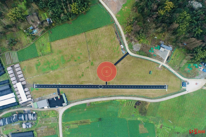 ▲位于成都彭州市的民用无人驾驶航空试验基地（资料图 基地供图）