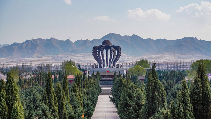 4月11日，张家口市涿鹿县中华合符坛。 杜船摄