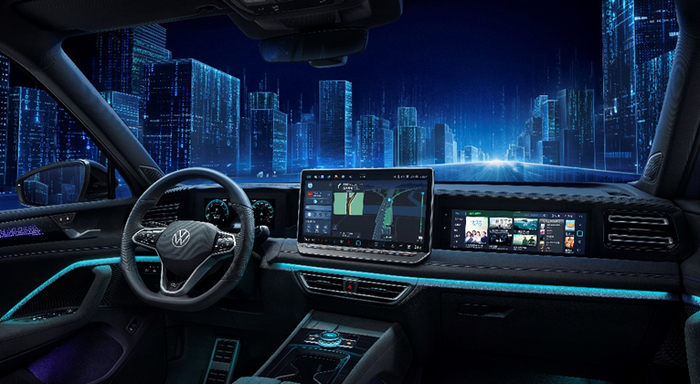 途观L Pro 6屏联动。 上汽大众供图 华龙网发