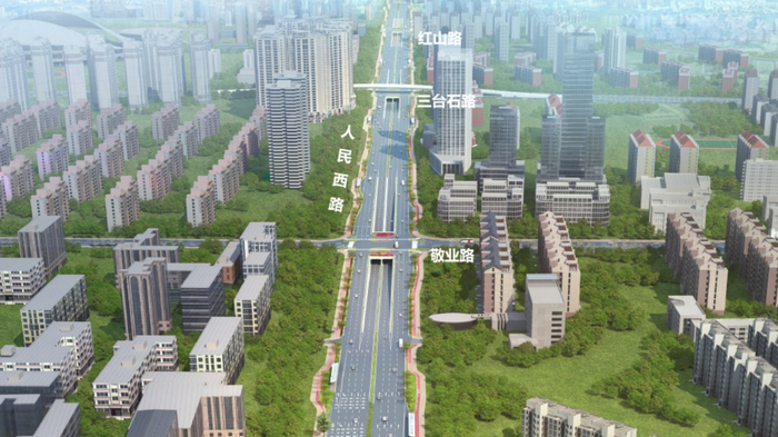 项目完工后效果图。市公共工程建设中心供图