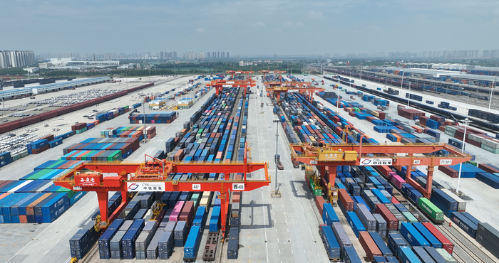 西安港(西安浐灞国际港供图)