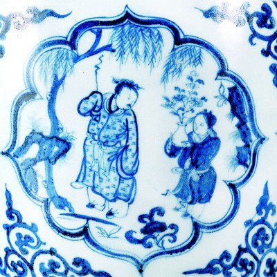 “陶渊明爱菊”图 资料图片