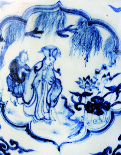 “周敦颐爱莲”图 资料图片