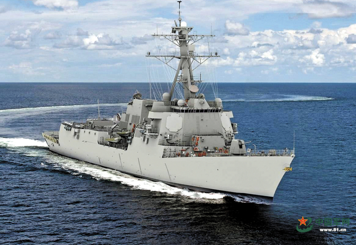 ▲美国阿利·伯克级驱逐舰 图据中国军网