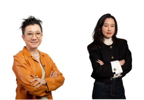2024年东亚区域奖项2位中国获奖人成功入围，于晓丹（左），杜心童（右）