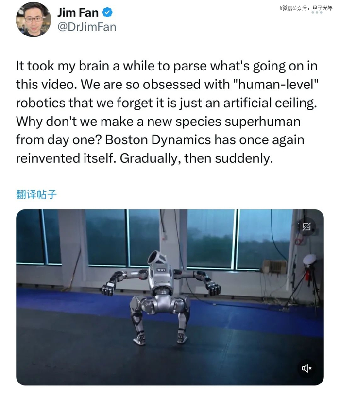 图片来源：Jim Fan社交媒体