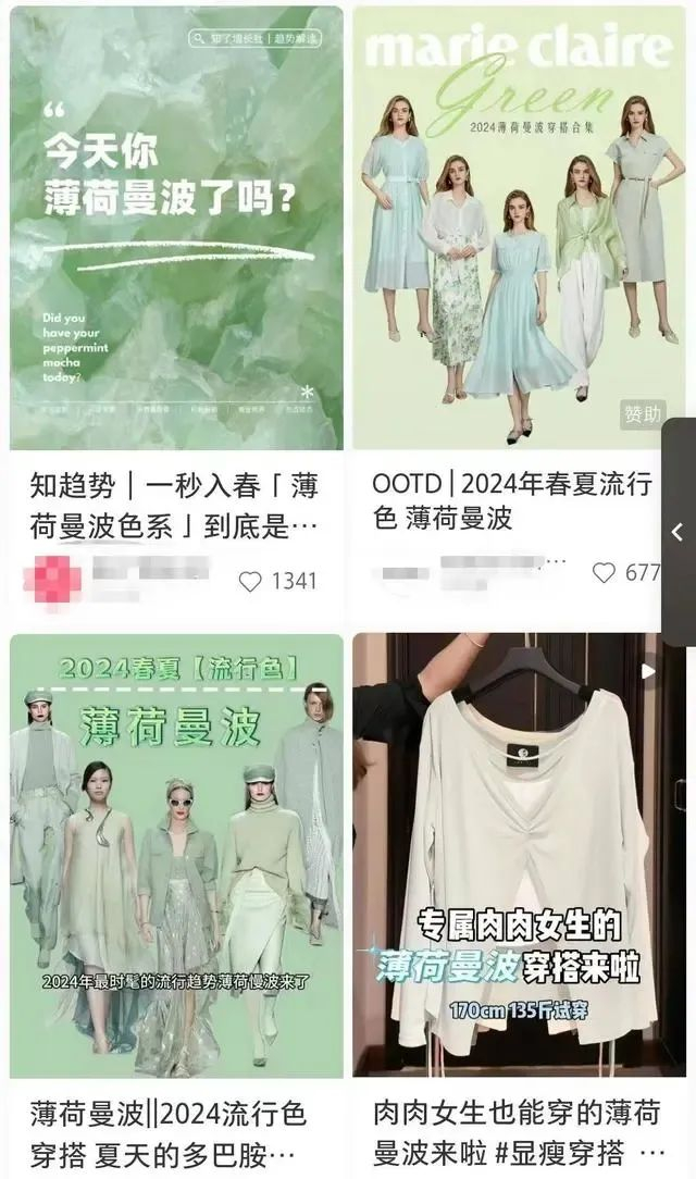 社交平台上的薄荷曼波风。图片来源：扬子晚报