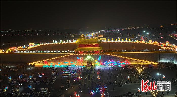 正定南门夜景图片图片