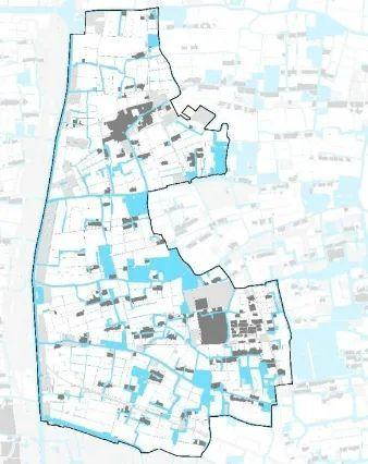 阮巷村域聚落肌理图