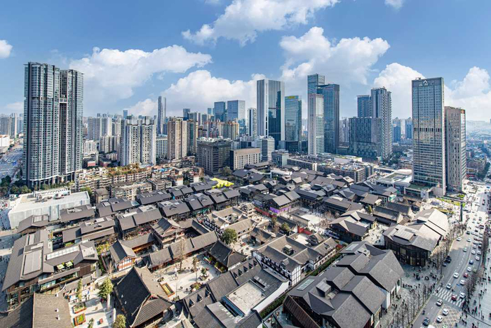 ↑成都太古里。（锦江区融媒体中心供图）