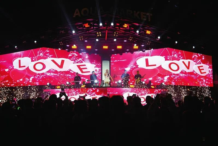 “爱在南宁”脱单音乐会在民生广场·水漾市集举行。记者 李洋 摄