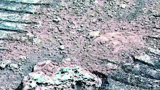     “祝融号”火星车拍下的火星岩石