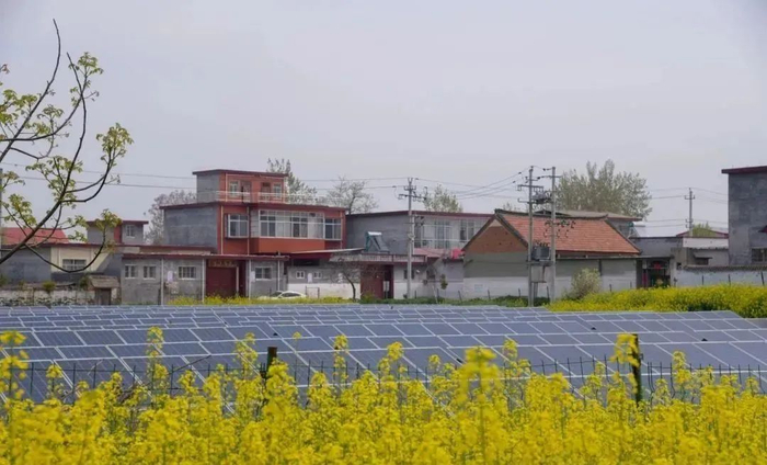 废弃坑塘变身光伏发电站