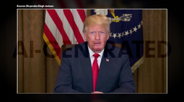 ▲贾登团队生成的“特朗普”讲印地语假视频