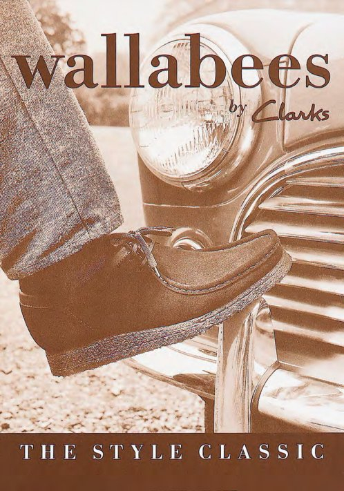 Clarks Originals Wallabee袋鼠鞋  早期广告海报