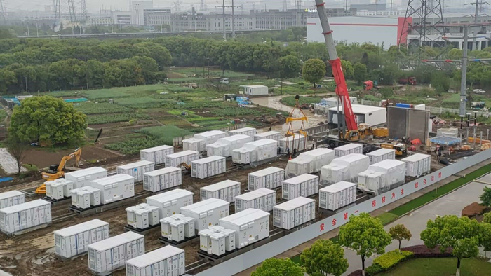 　　无锡蓝天50MW/100MWh储能电站项目 （图片来源：协鑫能科）
