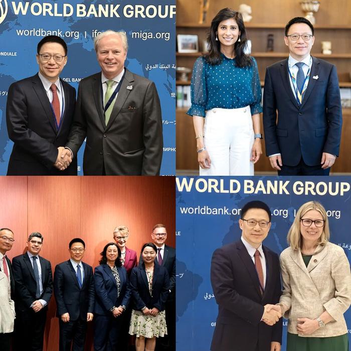 廖岷会见世界银行和国际货币基金组织有关负责人并出席中国经济早餐会