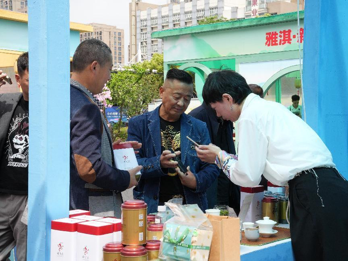 ▲春茶展销现场