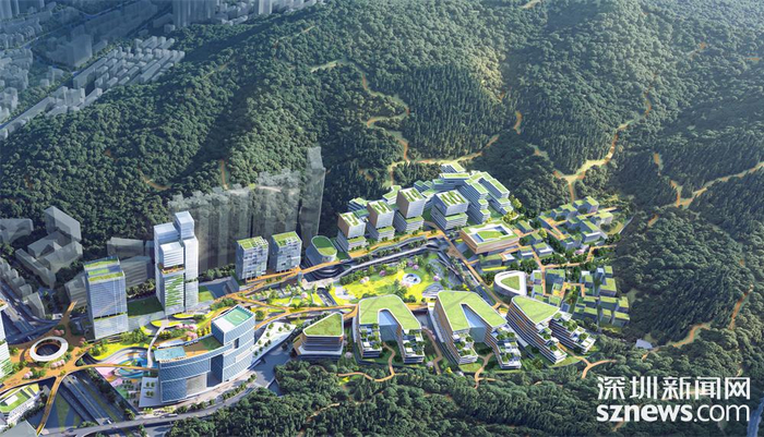 红岗国际创新广场三期效果图。